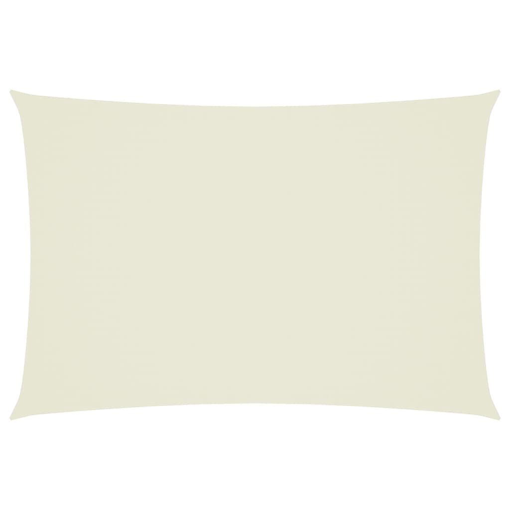 Sonnensegel Oxford-Gewebe Rechteckig 3x5 m Creme