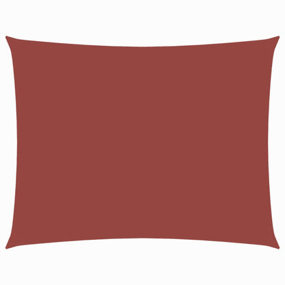 Sonnensegel Oxford-Gewebe Rechteckig 3,5x4,5 m Terrakotta-Rot