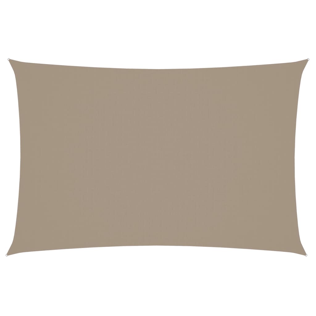 Sonnensegel Oxford-Gewebe Rechteckig 2x4 m Taupe