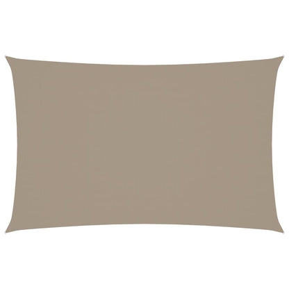Sonnensegel Oxford-Gewebe Rechteckig 2x5 m Taupe