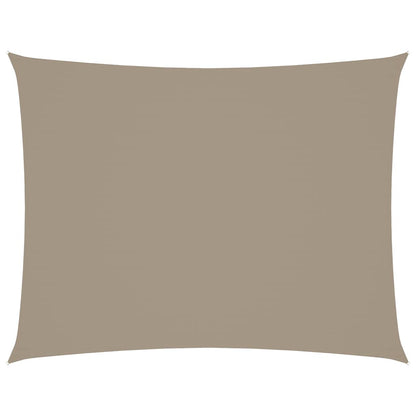 Sonnensegel Oxford-Gewebe Rechteckig 3x6 m Taupe