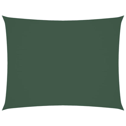 Sonnensegel Oxford-Gewebe Rechteckig 3,5x4,5 m Dunkelgrün