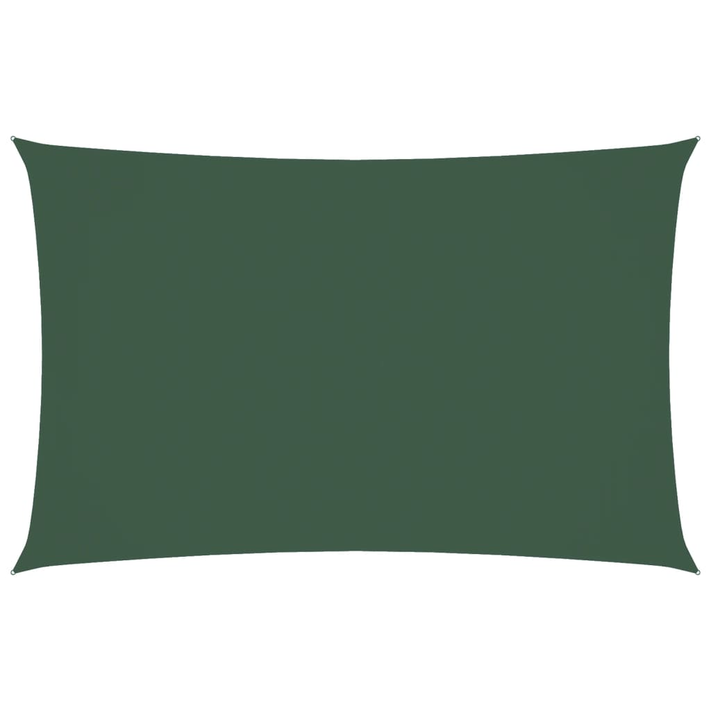 Sonnensegel Oxford-Gewebe Rechteckig 4x7 m Dunkelgrün