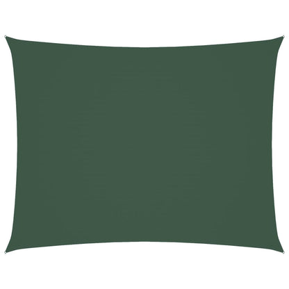 Sonnensegel Oxford-Gewebe Rechteckig 6x7 m Dunkelgrün