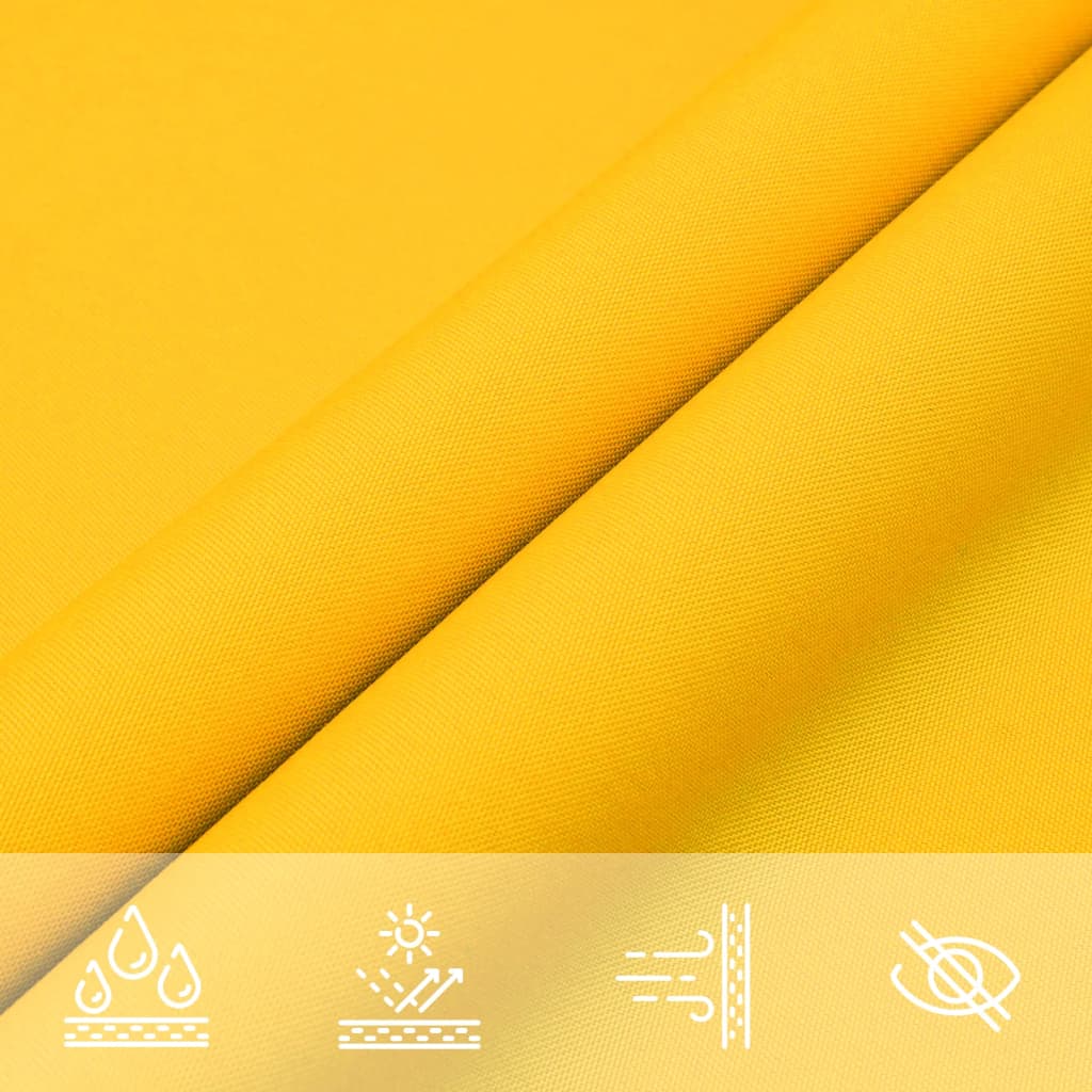 Sonnensegel Oxford-Gewebe Rechteckig 3,5x5 m Gelb