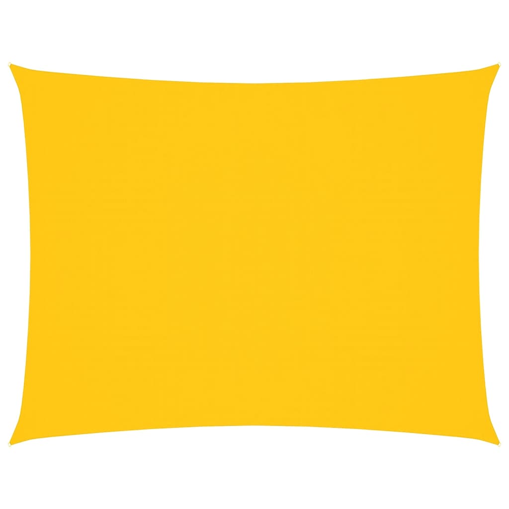 Sonnensegel Oxford-Gewebe Rechteckig 6x7 m Gelb