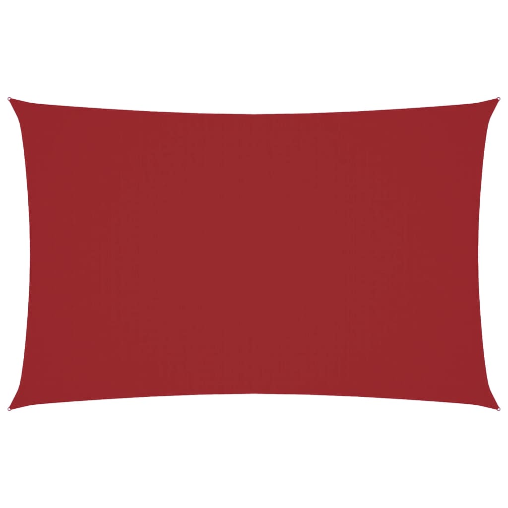 Sonnensegel Oxford-Gewebe Rechteckig 2,5x5 m Rot