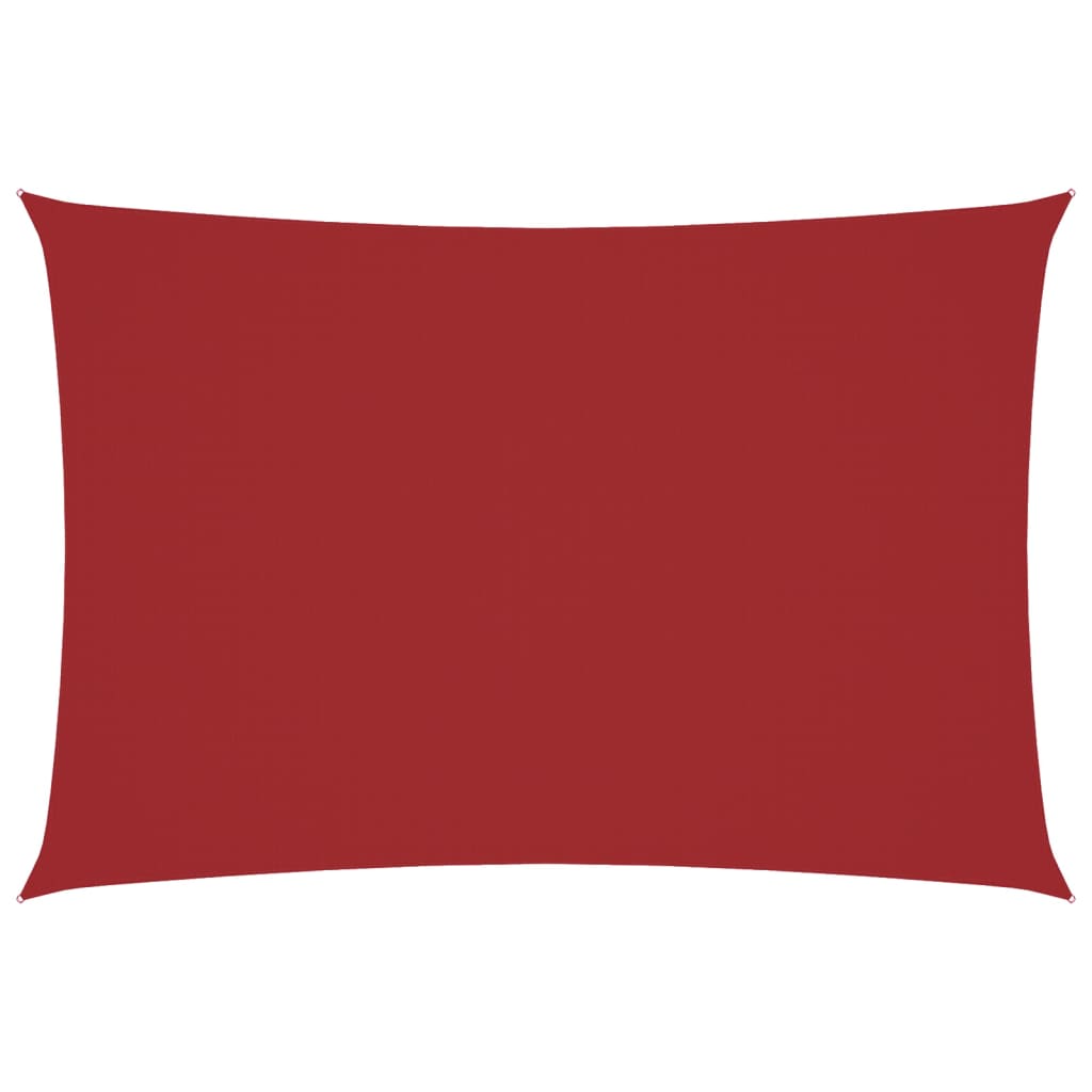 Sonnensegel Oxford-Gewebe Rechteckig 3x5 m Rot