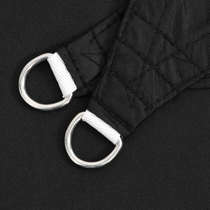 Sonnensegel Oxford-Gewebe Rechteckig 3,5x5 m Schwarz