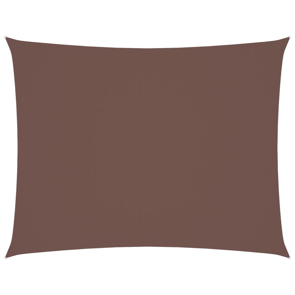 Sonnensegel Oxford-Gewebe Rechteckig 6x8 m Braun
