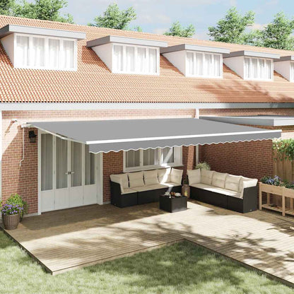 Markisenrahmen mit LED-Lichtleisten Weiß 600 x 300 cm Aluminium