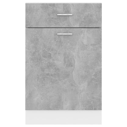 Schubunterschrank Lyon Betongrau 50x46x81,5 cm Holzwerkstoff