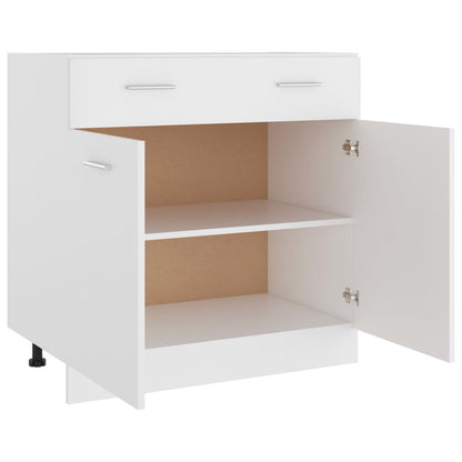 Schubunterschrank Lyon Weiß 80x46x81,5 cm Holzwerkstoff