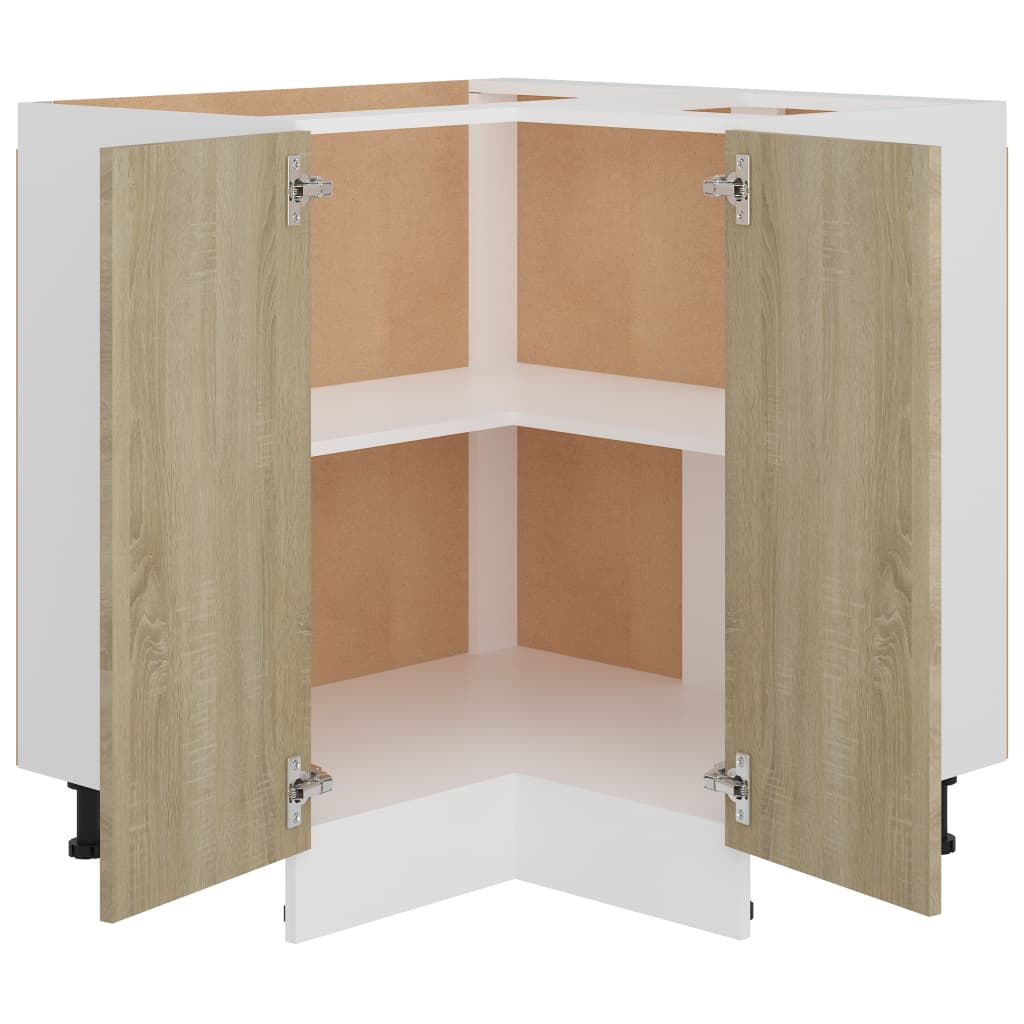 Eckunterschrank Lyon Sonoma-Eiche 75,5x75,5x81,5 cm Holzwerkstoff