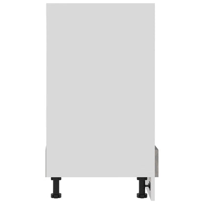 Herdumbauschrank Lyon Betongrau 60x46x81,5 cm Holzwerkstoff