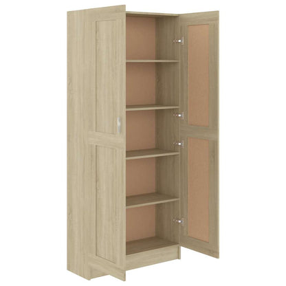 Bücherschrank Sonoma-Eiche 82,5x30,5x185,5 cm Holzwerkstoff