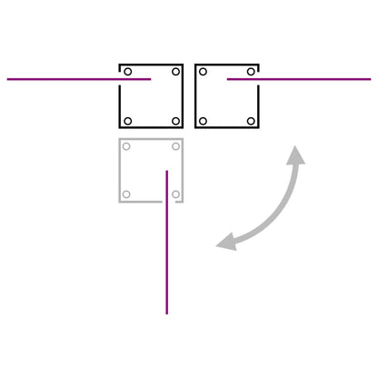 Ausziehbare Seitenmarkise 140x1200 cm Anthrazit