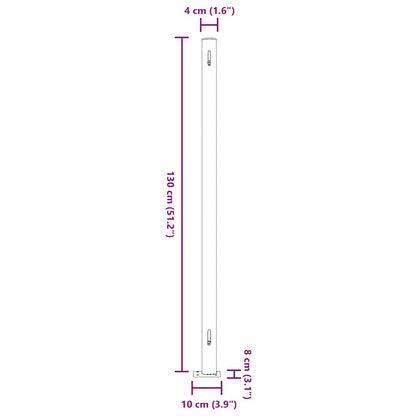 Seitenmarkise Ausziehbar 220x300 cm Grau