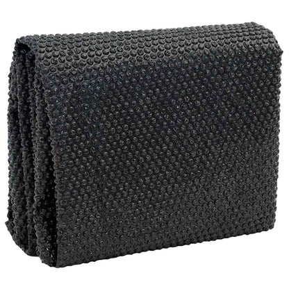 Treibende Pool-Solarplane PE 600x300 cm Schwarz und Blau