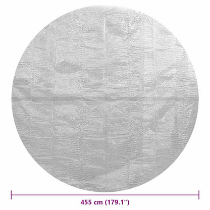 Treibende Pool-Solarplane PE 455 cm Grau