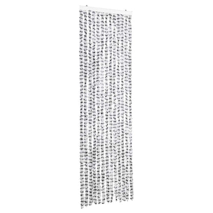 Insektenschutz-Vorhang Hell- und Dunkelgrau 56x185 cm Chenille