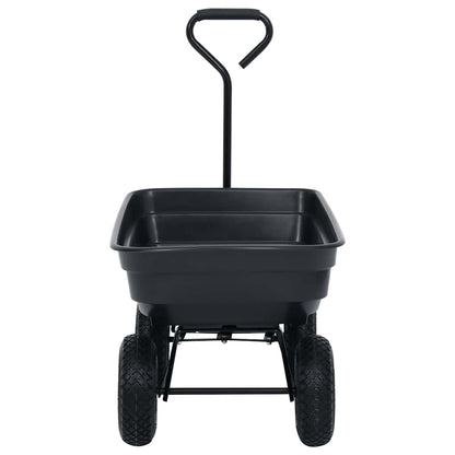 Garten-Kippwagen 300 kg 75 L Schwarz