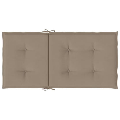 Gartenstuhlauflagen für Niedriglehner 6 Stk. Taupe 100x50x3 cm