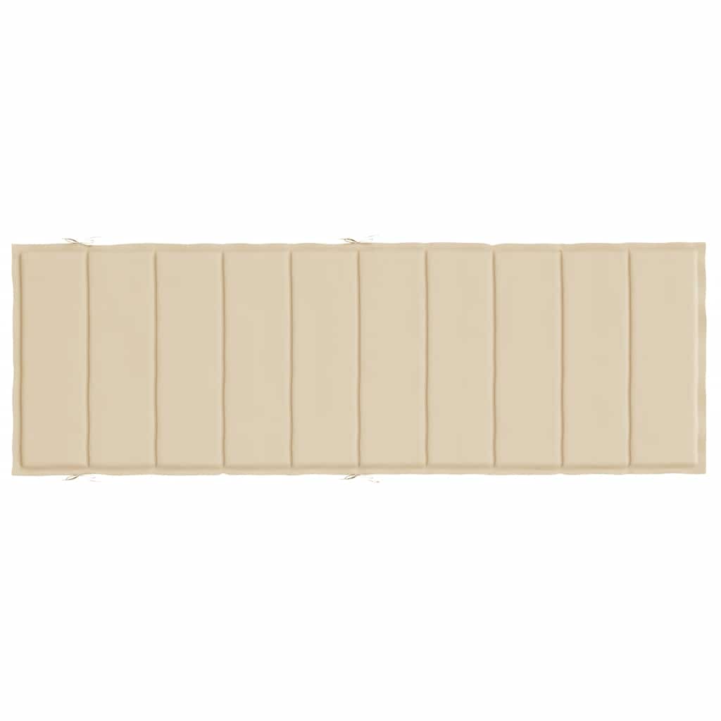 Sonnenliegen-Auflage Beige 186x58x4 cm Oxford-Gewebe