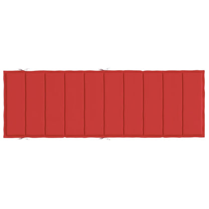 Sonnenliegen-Auflage Rot 186x58x4 cm Oxford-Gewebe