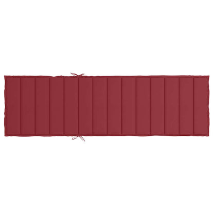 Sonnenliegen-Auflage Weinrot 200x70x3 cm Oxford-Gewebe
