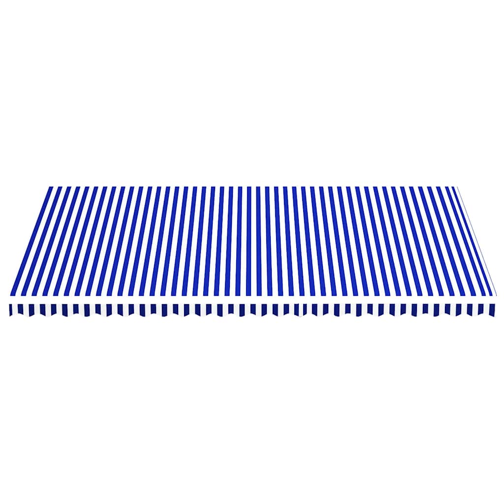 Markisenbespannung Blau und Weiß 6x3,5 m
