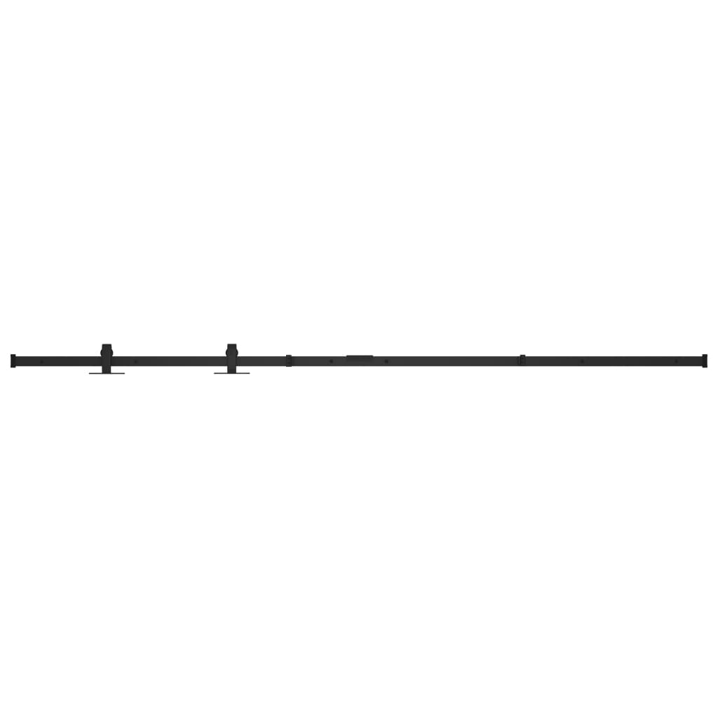 Mini Schiebetürbeschlag Set für Schranktüren Carbonstahl 183 cm