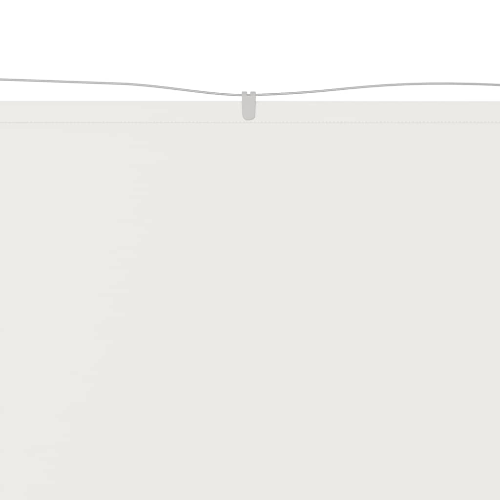 Senkrechtmarkise Weiß 100x1200 cm Oxford-Gewebe