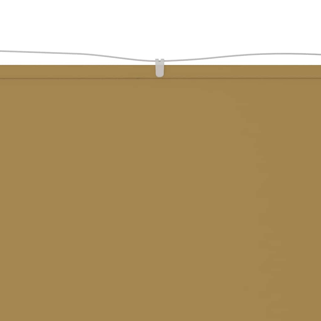 Senkrechtmarkise Beige 140x1200 cm Oxford-Gewebe