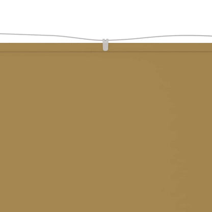 Senkrechtmarkise Beige 140x1200 cm Oxford-Gewebe