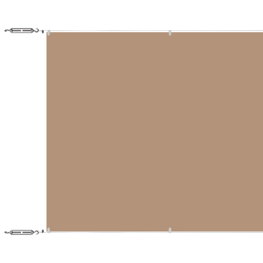 Senkrechtmarkise Taupe 60x1200 cm Oxford-Gewebe