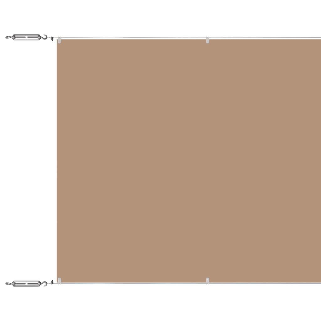 Senkrechtmarkise Taupe 140x600 cm Oxford-Gewebe