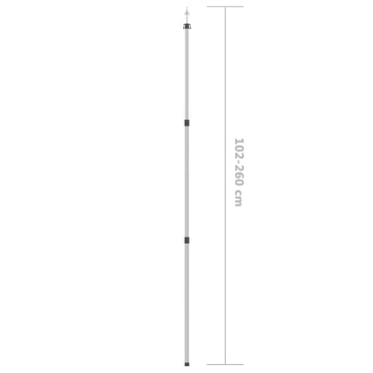 Teleskop-Tarpstange 102-260 cm Aluminium