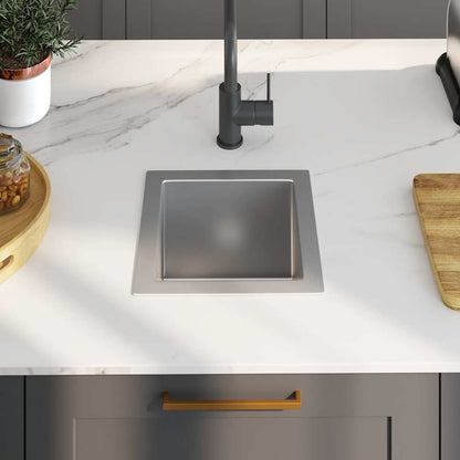 Handgemachte Einbauspüle Edelstahl