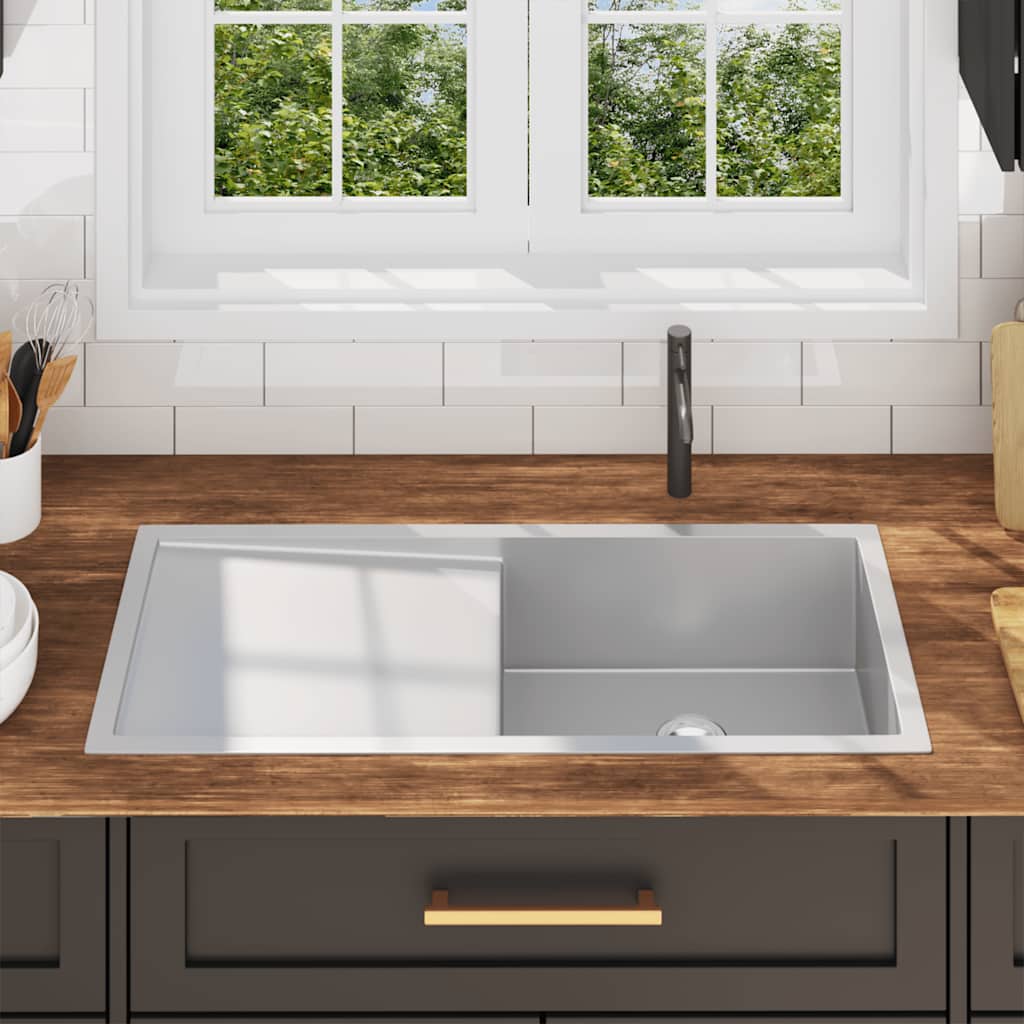 Handgemachte Einbauspüle Edelstahl