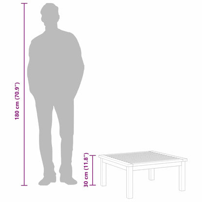 Garten-Beistelltisch 63x63x30 cm Akazie Massivholz