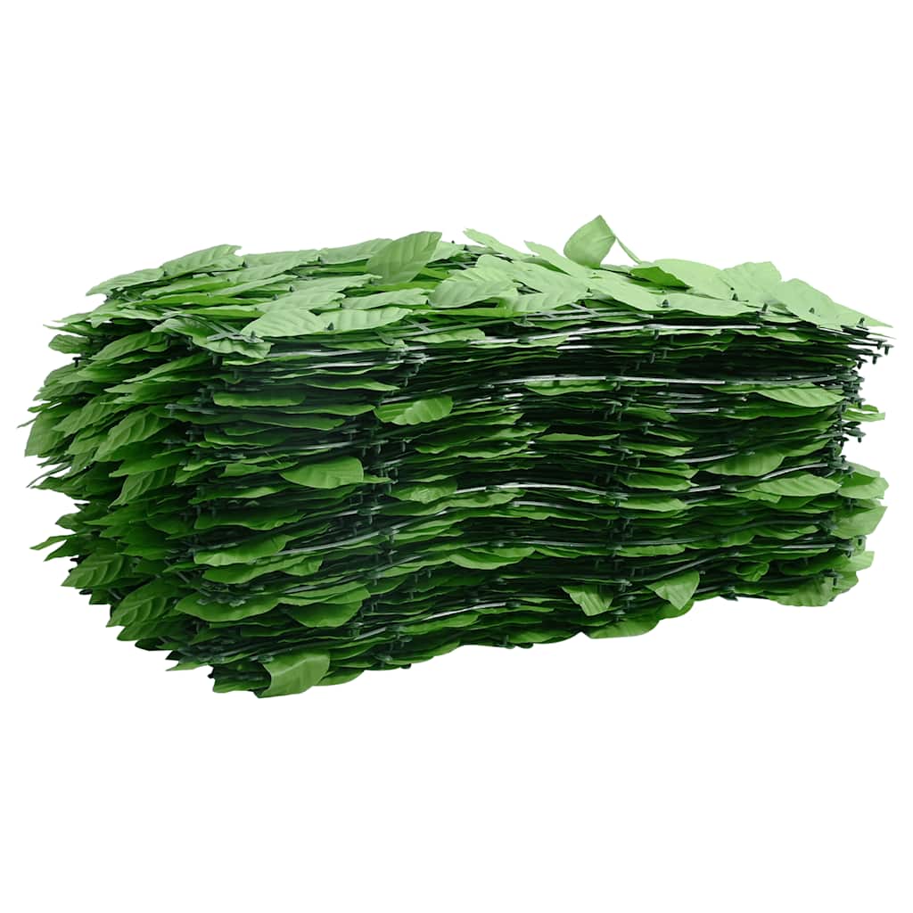 Balkon-Sichtschutz mit Grünen Blättern 500x75 cm