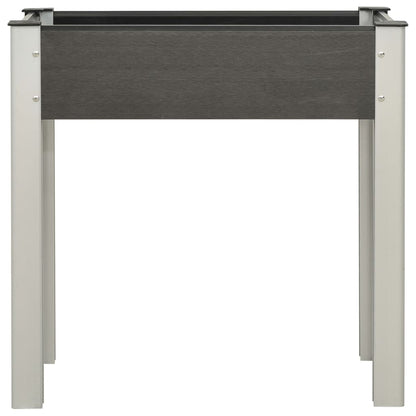 Garten-Hochbeet 75x40x75 cm WPC Grau