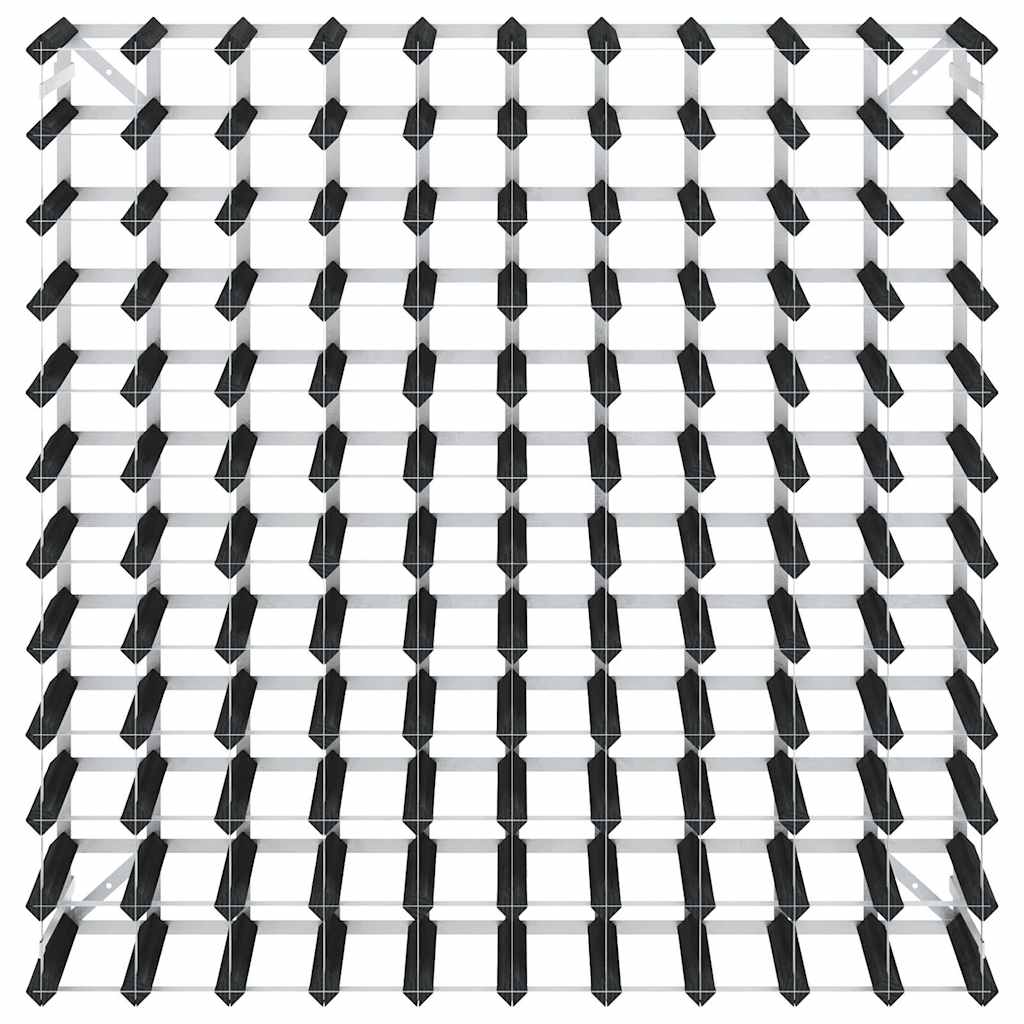 Weinregal für 120 Flaschen Schwarz Massivholz Kiefer