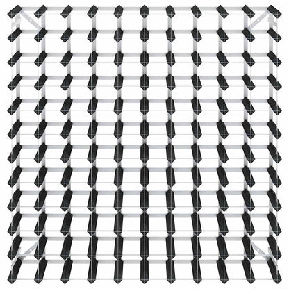 Weinregal für 120 Flaschen Schwarz Massivholz Kiefer