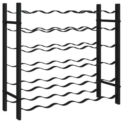 Weinregal für 36 Flaschen Schwarz Eisen