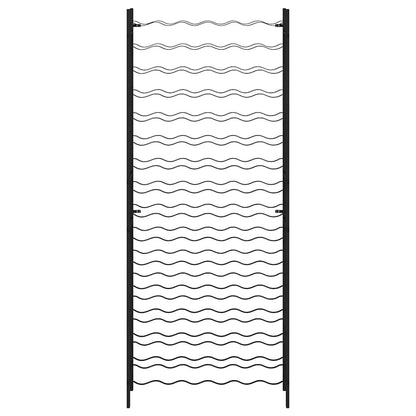 Weinregal für 96 Flaschen Schwarz Eisen
