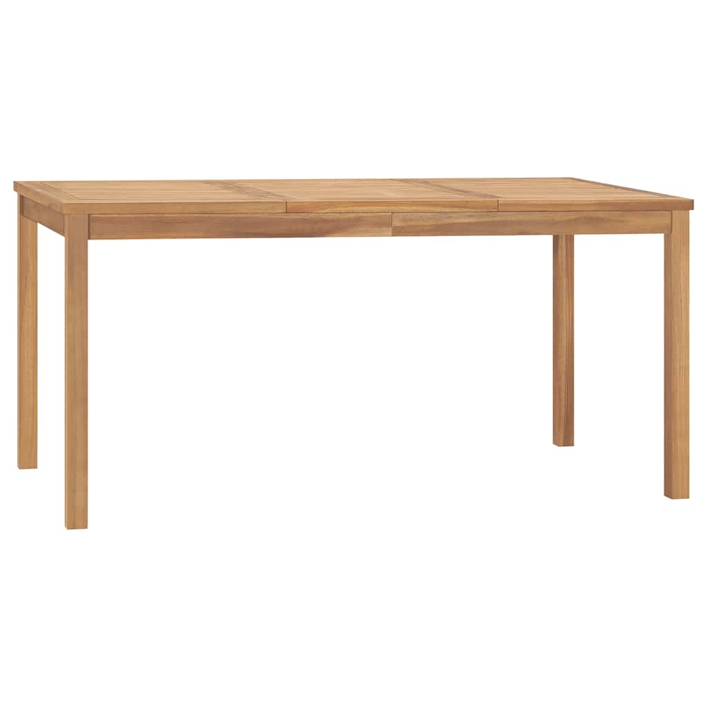 Garten-Esstisch 160x80x77 cm Massivholz Teak