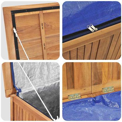 Gartenbox 60x50x58 cm Massivholz Teak