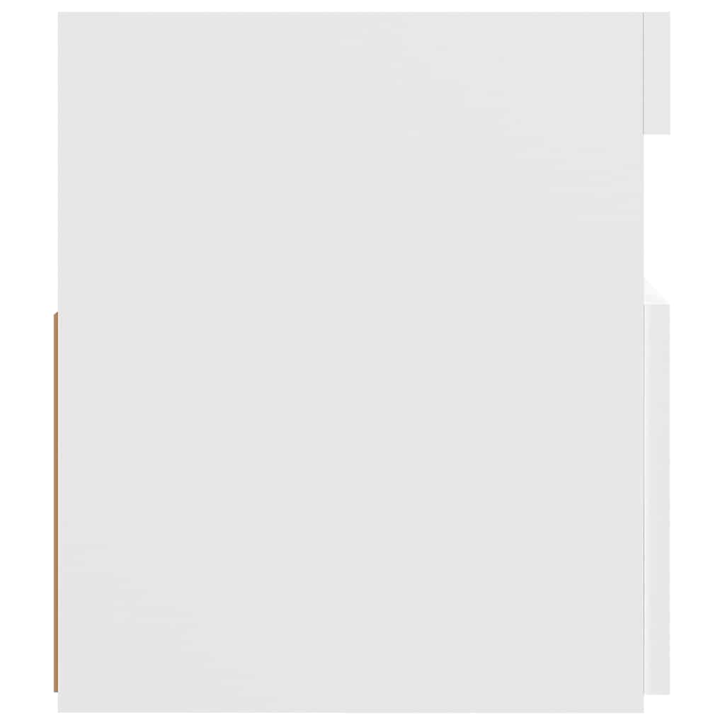 TV-Schrank mit LED-Leuchten Weiß 120x35x40 cm